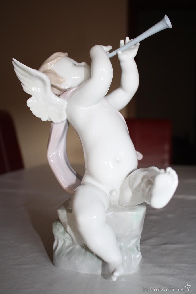 Antig&uuml;edades: Ni&ntilde;o angel de Lladro con clarinete - Foto 2