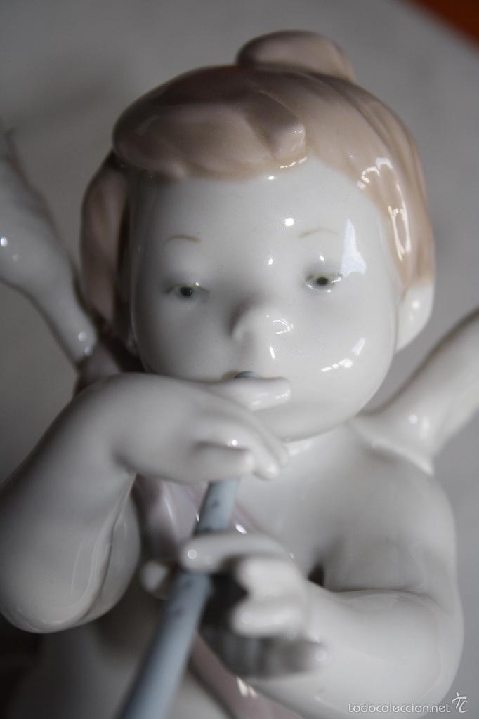 Antig&uuml;edades: Ni&ntilde;o angel de Lladro con clarinete - Foto 5