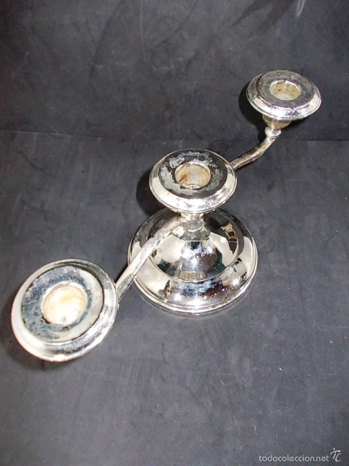 Antig&uuml;edades: ANTIGUO CANDELABRO PLATEADO - Foto 3