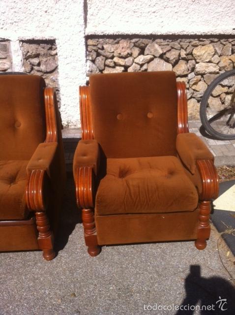 Antig&uuml;edades: CONJUNTO DE SOF&Aacute;S ANTIGUOS TRESILLO - Foto 3
