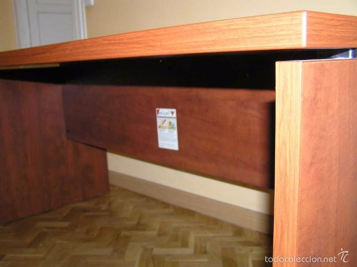 Antig&uuml;edades: MESA DE DESPACHO DE MADERA - Foto 7