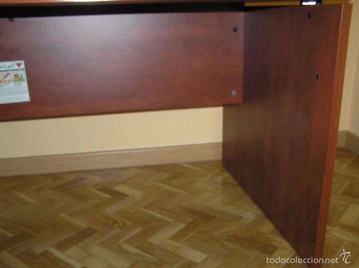 Antig&uuml;edades: MESA DE DESPACHO DE MADERA - Foto 9