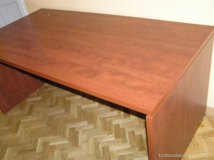 Antig&uuml;edades: MESA DE DESPACHO DE MADERA - Foto 25