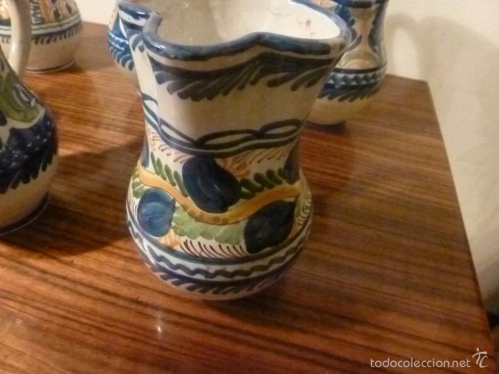 Antig&uuml;edades: juego de ocho jarras de manises - Foto 7