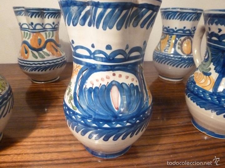 Antig&uuml;edades: juego de ocho jarras de manises - Foto 20