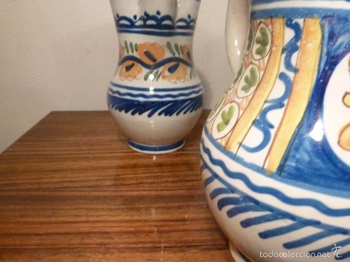 Antig&uuml;edades: juego de seis jarras de manises - Foto 7