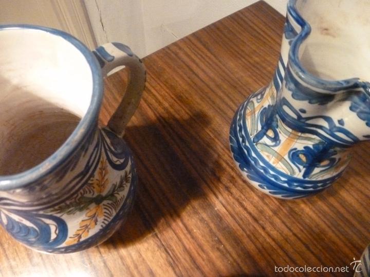 Antig&uuml;edades: juego de ocho jarras de manises - Foto 6