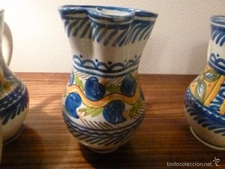 Antig&uuml;edades: juego de ocho jarras de manises - Foto 12