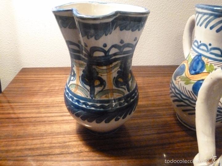 Antig&uuml;edades: juego de ocho jarras de manises - Foto 17