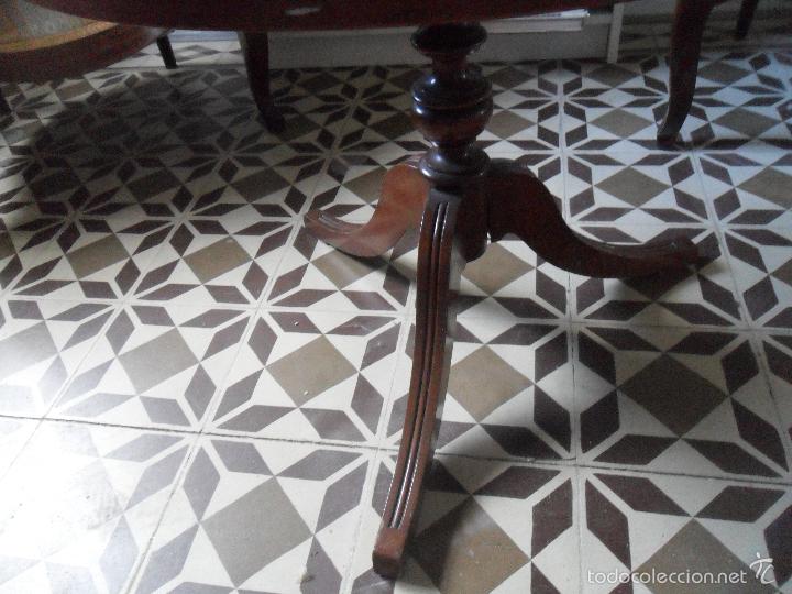 Antig&uuml;edades: MESA AUXILIAR REDONDA CON CAJON - Foto 5