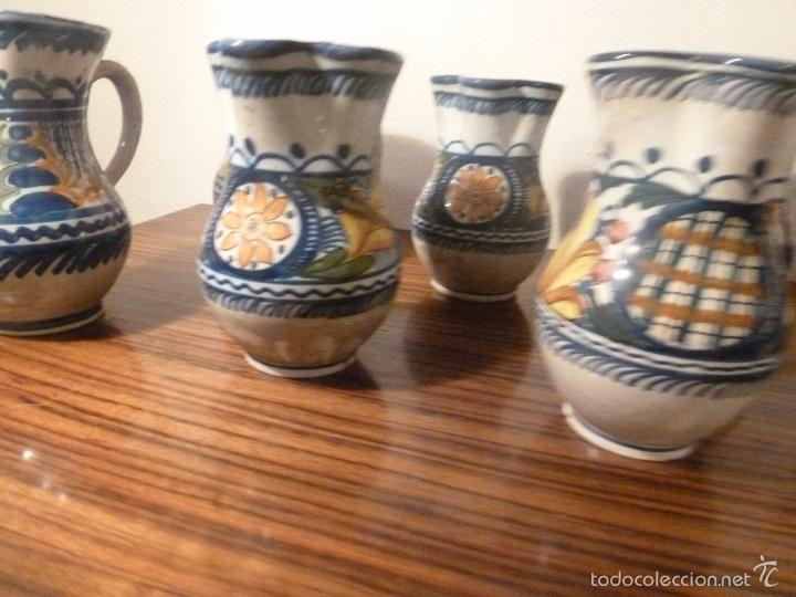 Antig&uuml;edades: juego de ocho jarras de manises (6) - Foto 3