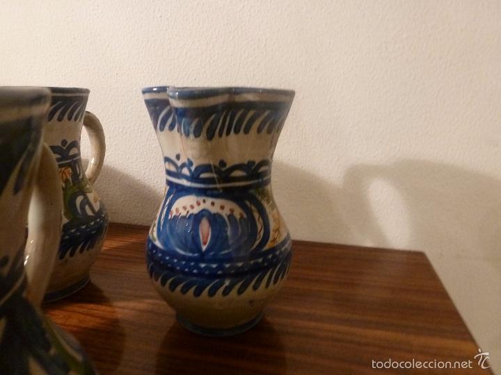Antig&uuml;edades: juego de ocho jarras de manises (6) - Foto 12