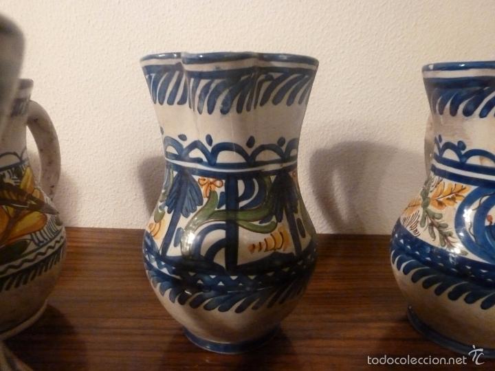 Antig&uuml;edades: juego de ocho jarras de manises (6) - Foto 14