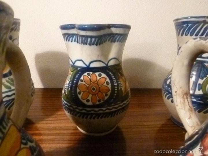 Antig&uuml;edades: juego de ocho jarras de manises (6) - Foto 16