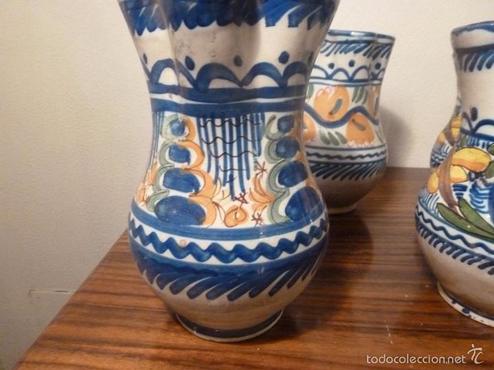 Antig&uuml;edades: juego de ocho jarras de manises (6) - Foto 18