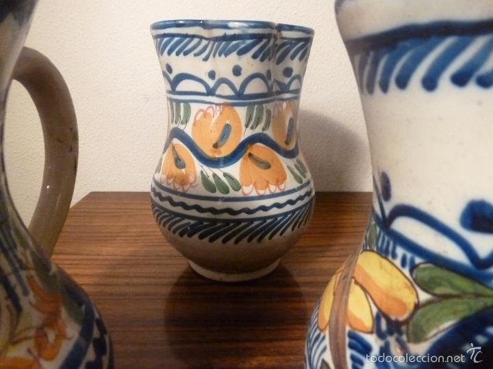 Antig&uuml;edades: juego de ocho jarras de manises (6) - Foto 19