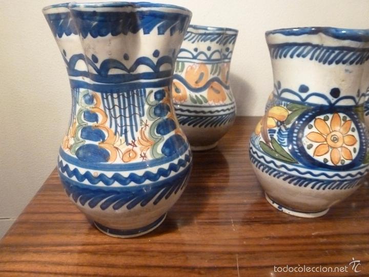 Antig&uuml;edades: juego de ocho jarras de manises (6) - Foto 20