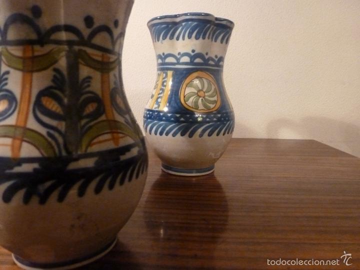 Antig&uuml;edades: juego de cinco jarras de ceramica - Foto 4