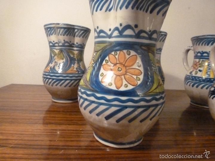 Antig&uuml;edades: juego de cinco jarras de ceramica - Foto 6