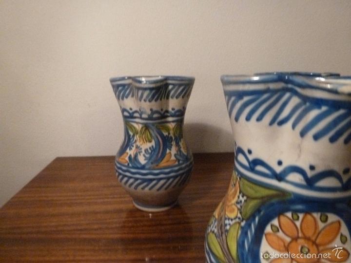 Antig&uuml;edades: juego de cinco jarras de ceramica - Foto 11