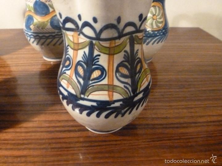 Antig&uuml;edades: juego de cinco jarras de ceramica - Foto 12
