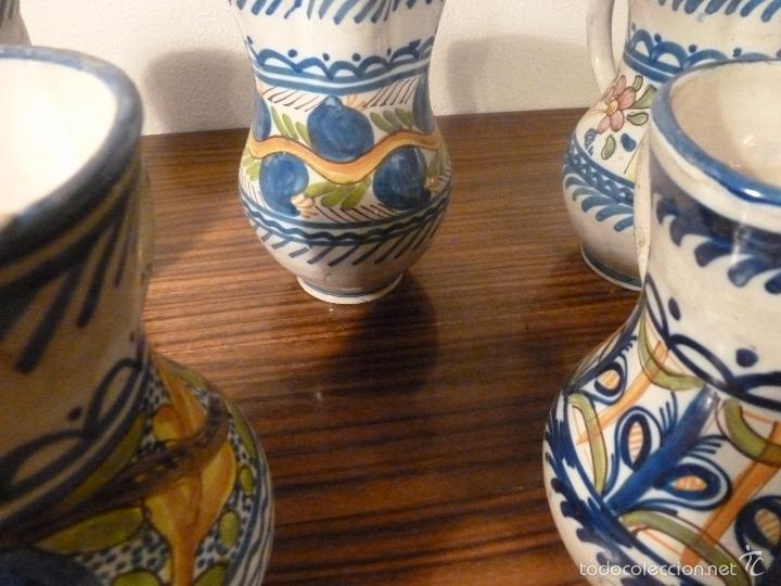Antig&uuml;edades: juego de cinco jarras de ceramica - Foto 13