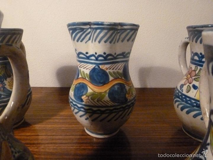 Antig&uuml;edades: juego de cinco jarras de ceramica - Foto 15