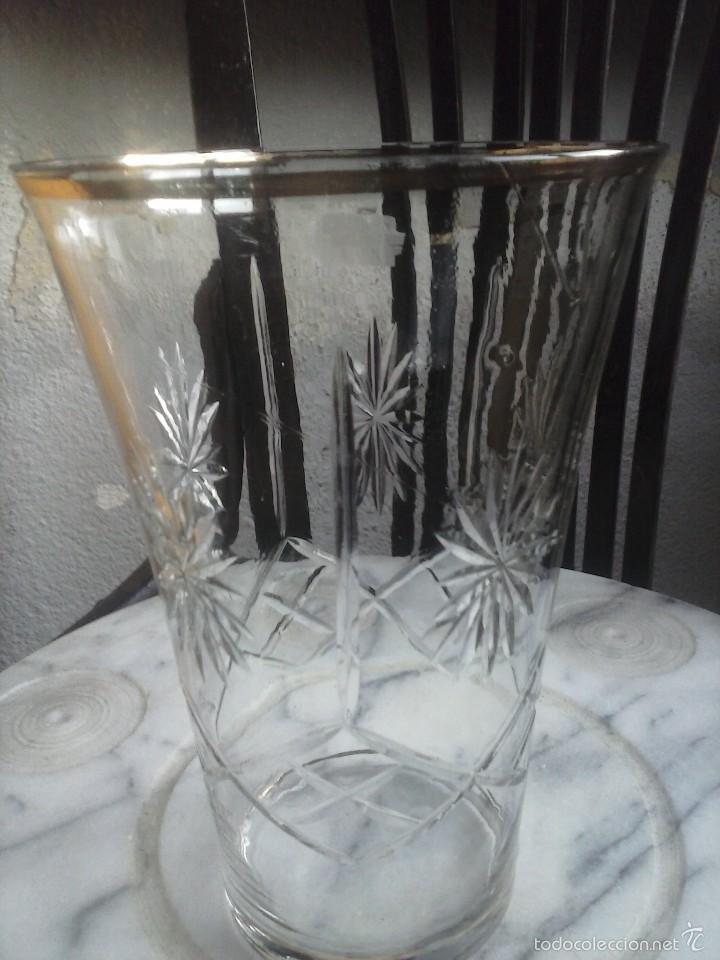 Antig&uuml;edades: JARRON DE CRYSTAL VISELADO . - Foto 1
