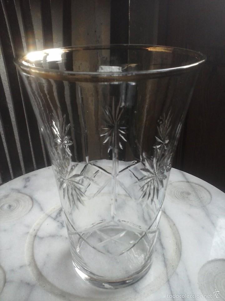 Antig&uuml;edades: JARRON DE CRYSTAL VISELADO . - Foto 2