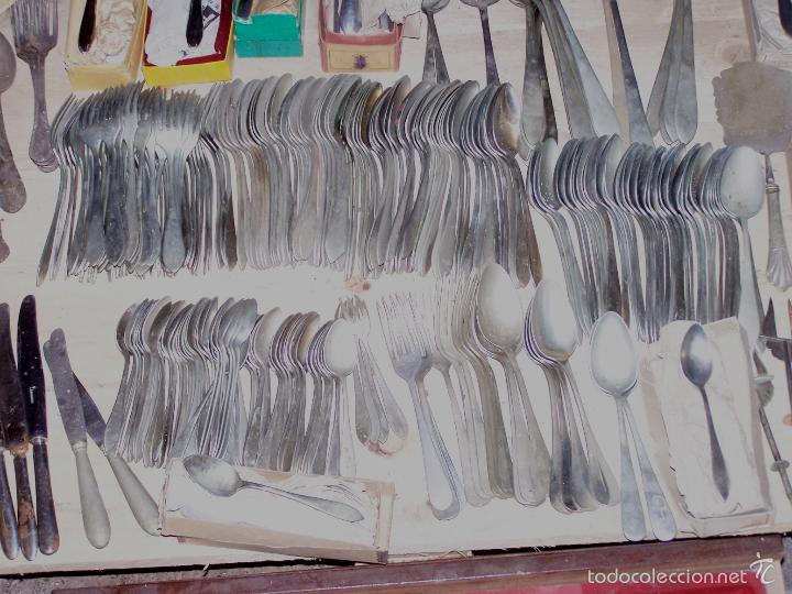 Antig&uuml;edades: GRAN LOTE 380 CUBIERTOS ALPACA - Foto 3