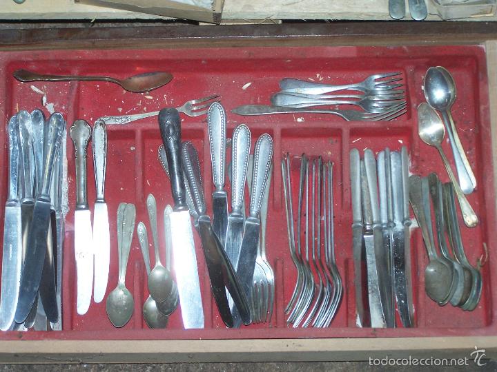 Antig&uuml;edades: GRAN LOTE 380 CUBIERTOS ALPACA - Foto 4