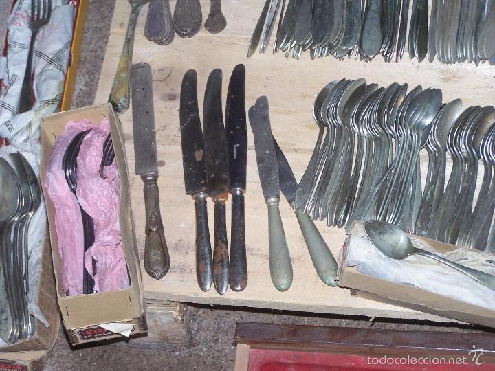 Antig&uuml;edades: GRAN LOTE 380 CUBIERTOS ALPACA - Foto 5