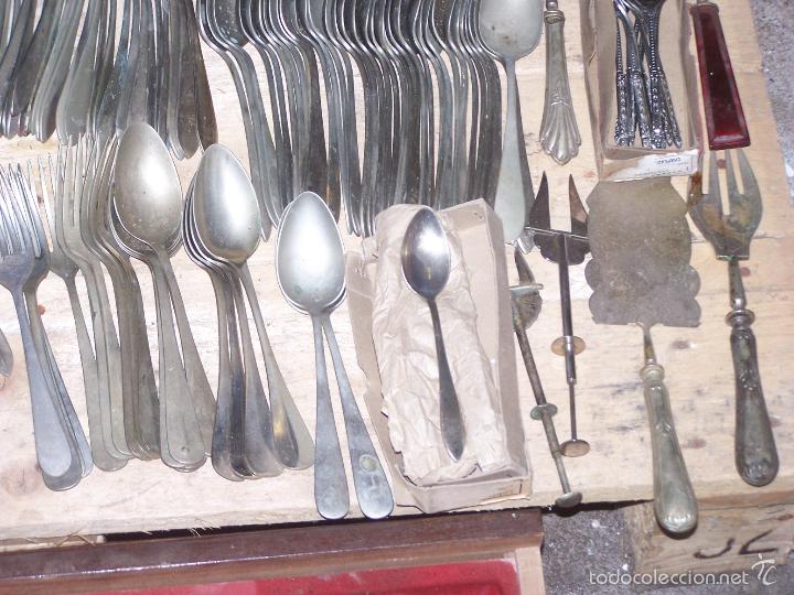 Antig&uuml;edades: GRAN LOTE 380 CUBIERTOS ALPACA - Foto 6