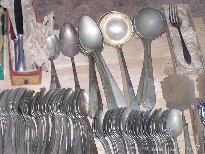 Antig&uuml;edades: GRAN LOTE 380 CUBIERTOS ALPACA - Foto 7