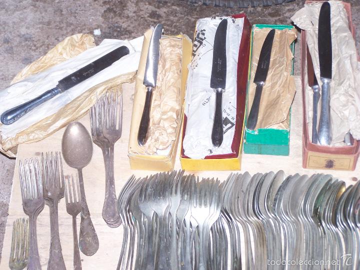 Antig&uuml;edades: GRAN LOTE 380 CUBIERTOS ALPACA - Foto 8