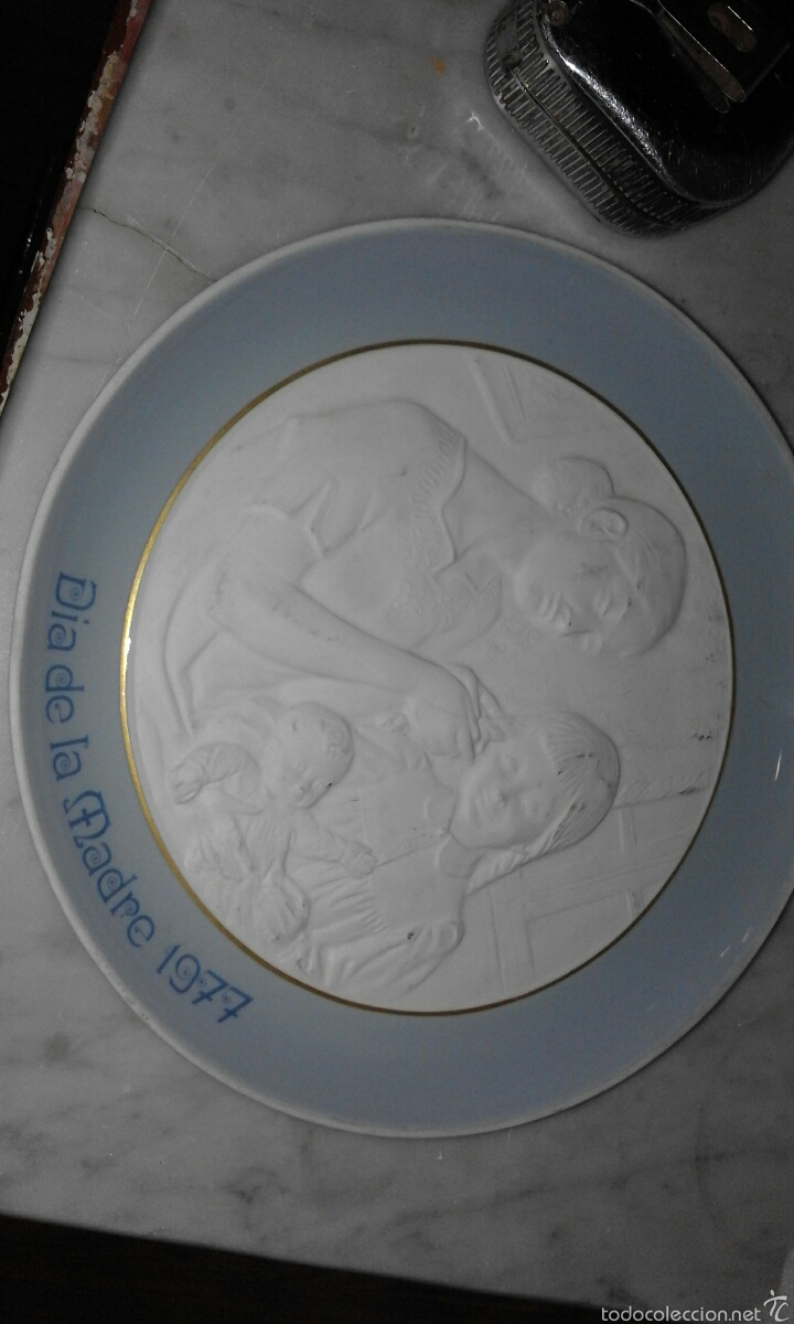 Antig&uuml;edades: Lladro plato con escena 1977 - Foto 1