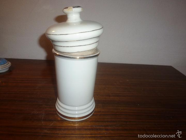 Antig&uuml;edades: bote albarelo de porcelana - Foto 9
