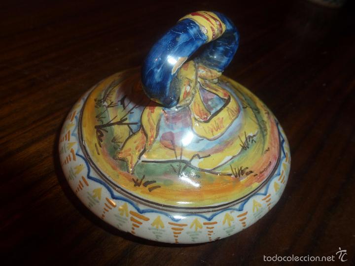 Antig&uuml;edades: tapa de bote de ceramica - Foto 5