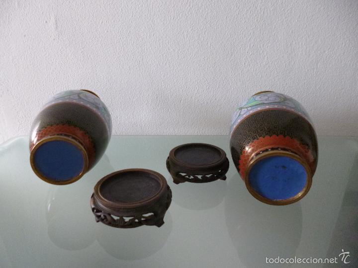 Antig&uuml;edades: Jarrones cloissone China, hacia 1900 - Foto 8