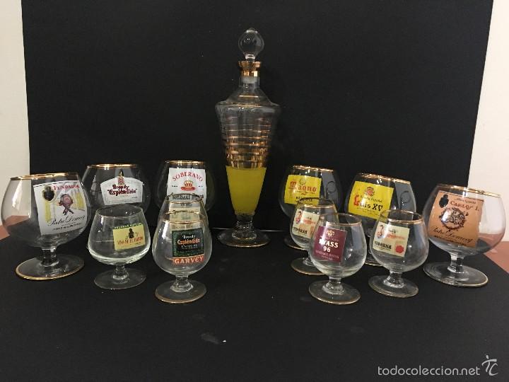 Antig&uuml;edades: - JUEGO CO&Ntilde;AC DE CRISTAL - Foto 1