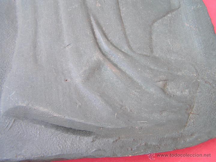 Antig&uuml;edades: VIRGEN . PLACA DE TERRACOTA. - Foto 5