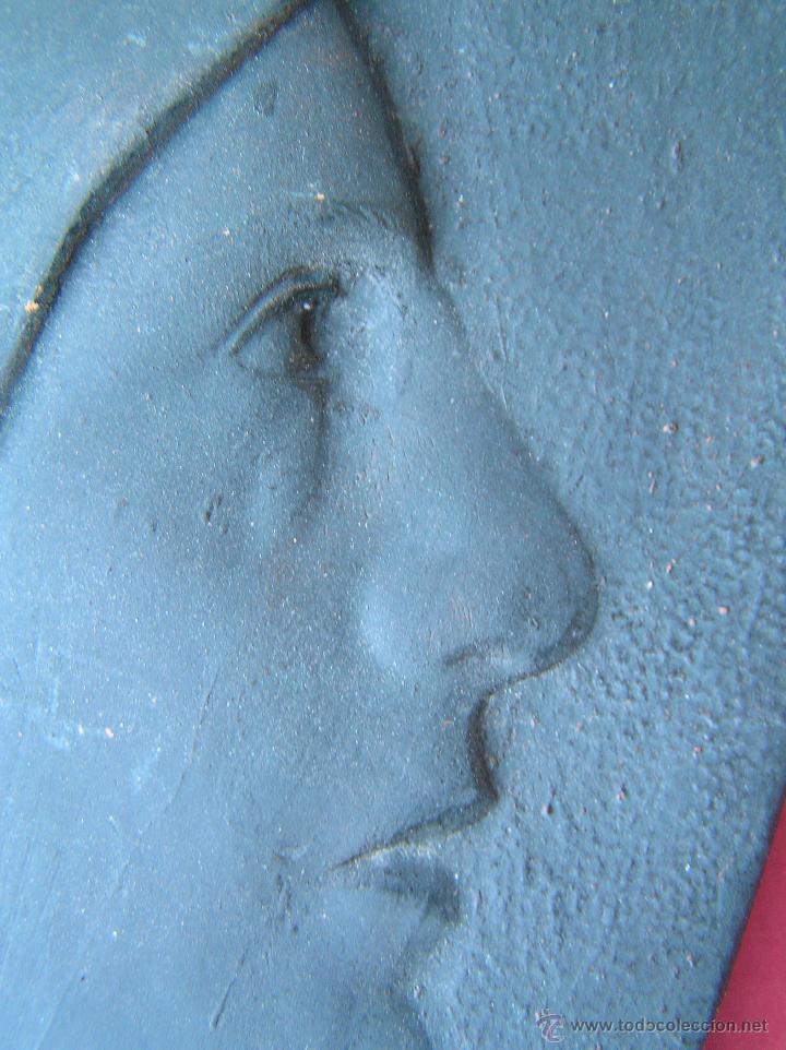Antig&uuml;edades: VIRGEN . PLACA DE TERRACOTA. - Foto 6