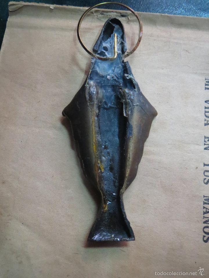 Antig&uuml;edades: VIRGEN MARIA DE METAL 12 CM. - Foto 2