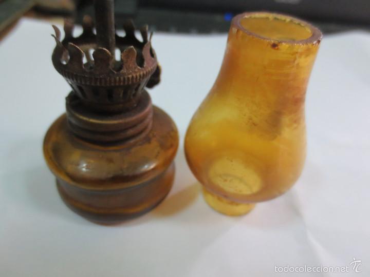 Antig&uuml;edades: PRECIOSA QUINQU&Eacute; EN CRISTAL - Foto 2