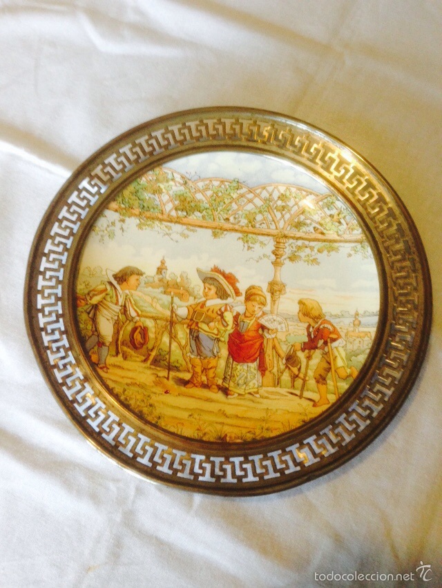 Antig&uuml;edades: Plato para colgar de serreguemines - Foto 1