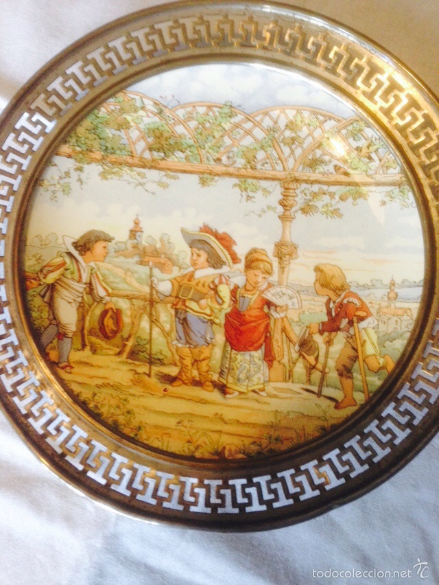 Antig&uuml;edades: Plato para colgar de serreguemines - Foto 2