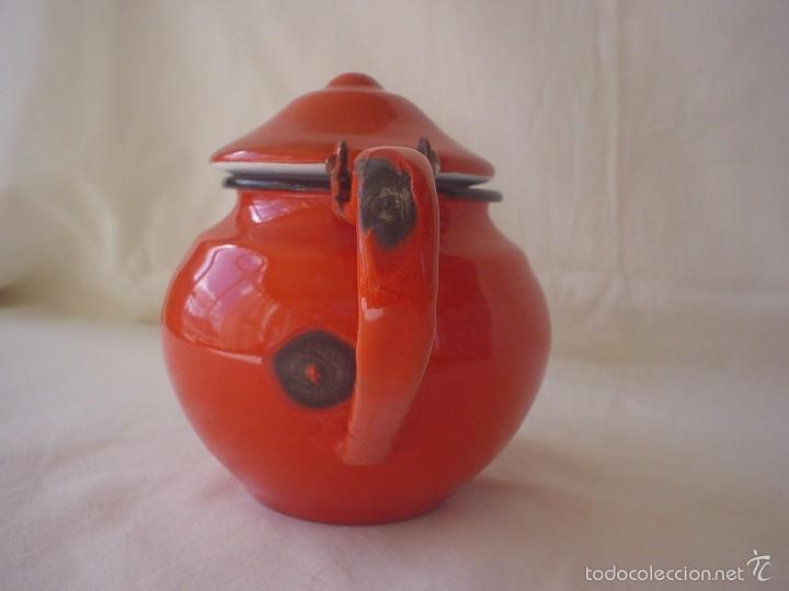 Antig&uuml;edades: TETERA ESMALTADA PORCELANA - CAFETERA - Foto 3
