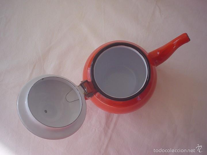 Antig&uuml;edades: TETERA ESMALTADA PORCELANA - CAFETERA - Foto 7