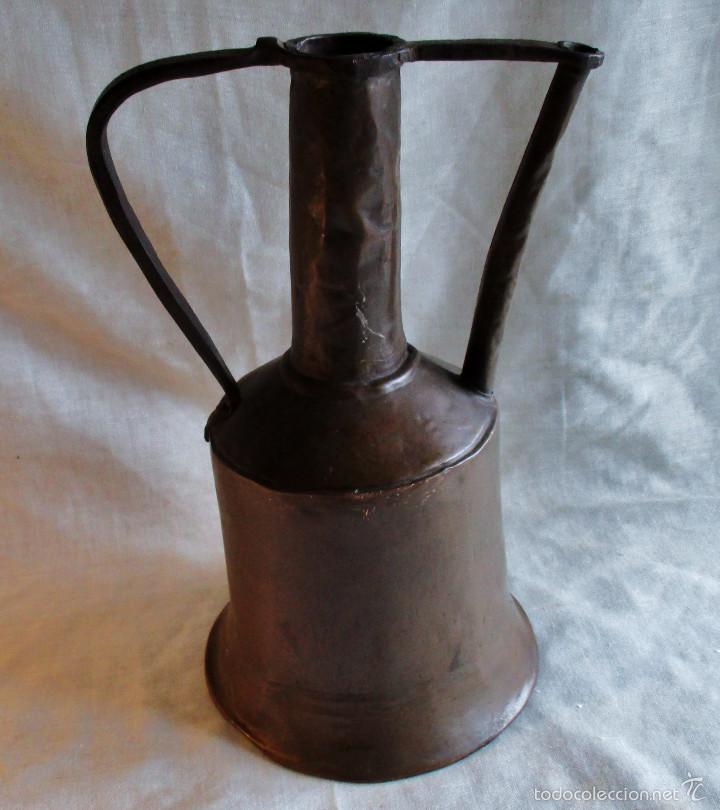 Antig&uuml;edades: ACEITERA DE COBRE,.ANTIGUA - Foto 1