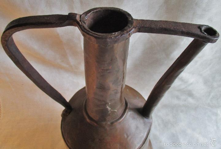 Antig&uuml;edades: ACEITERA DE COBRE,.ANTIGUA - Foto 3